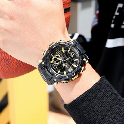Sport Digital Analogue Wristwatch with Stopwatch