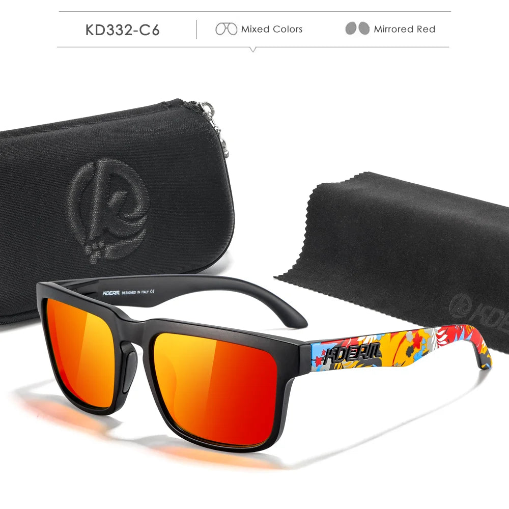 Sunglasses Square Frame Polarized UV400 Outdoor