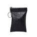 Key Wallet with Key Ring Pillow Shape for Everyday - Black