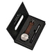 Timeless Calendar Quartz Watch Gift Box Set With Pen - Brown Silver