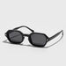 Rectangle Sunglasses UV400 Fashion Eyewear for Outdoor - Black Grey