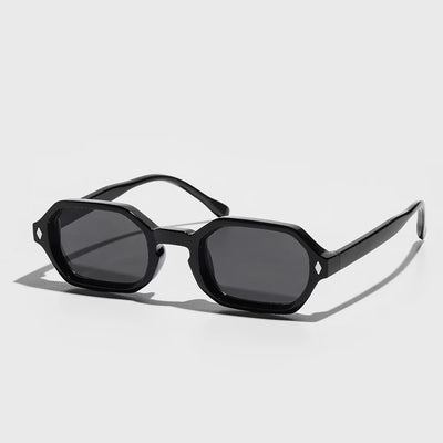 Rectangle Sunglasses UV400 Fashion Eyewear for Outdoor - Black Grey