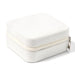 Jewellery Organiser Box Travel Case - White