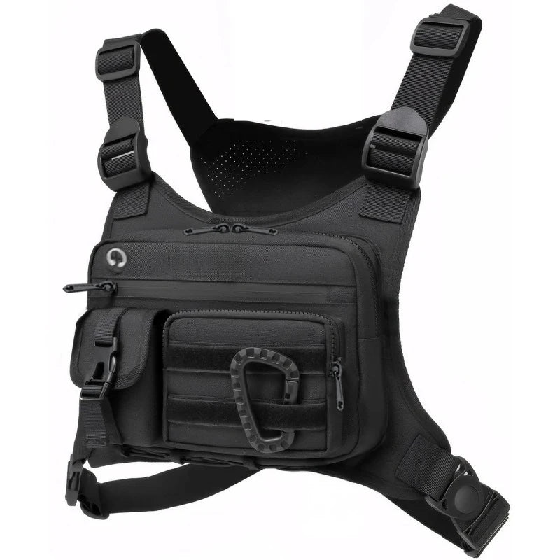 Outdoor Chest Bag with Adjustable Straps for Running