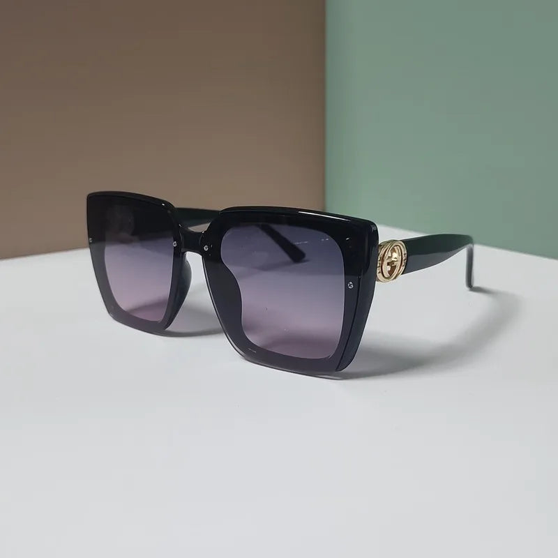 Oversize Square Sunglasses Gradient Lenses UV400