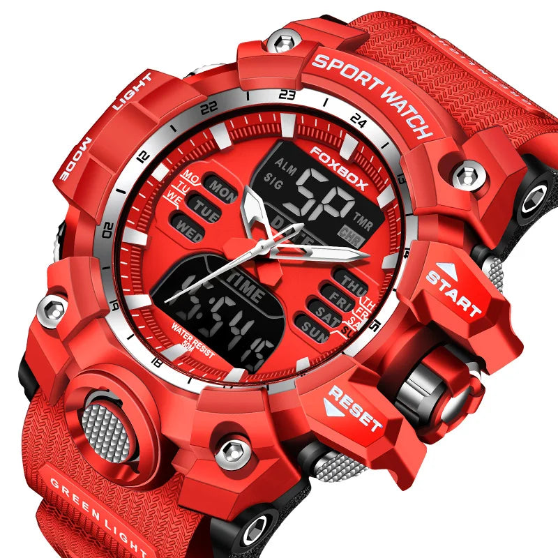 Military Style Sport Watch with Digital Chronograph