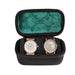 Watch Travel Case with Cushioned Slots And Form Fitting Pillow - Green 2 Slots