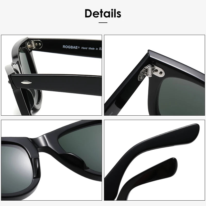 Sunglasses Acetate Frame Gradient Glass Lenses