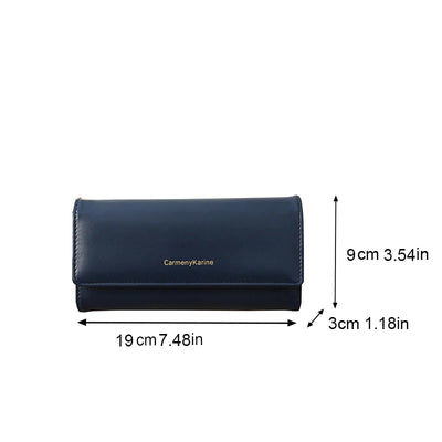 Structured Long Wallet Card Holder Clutch Everyday - WO2MEN