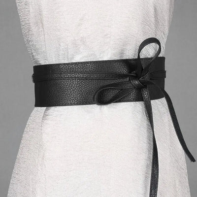 Bowknot Wide Belt for Dress Wrap Waist Premium