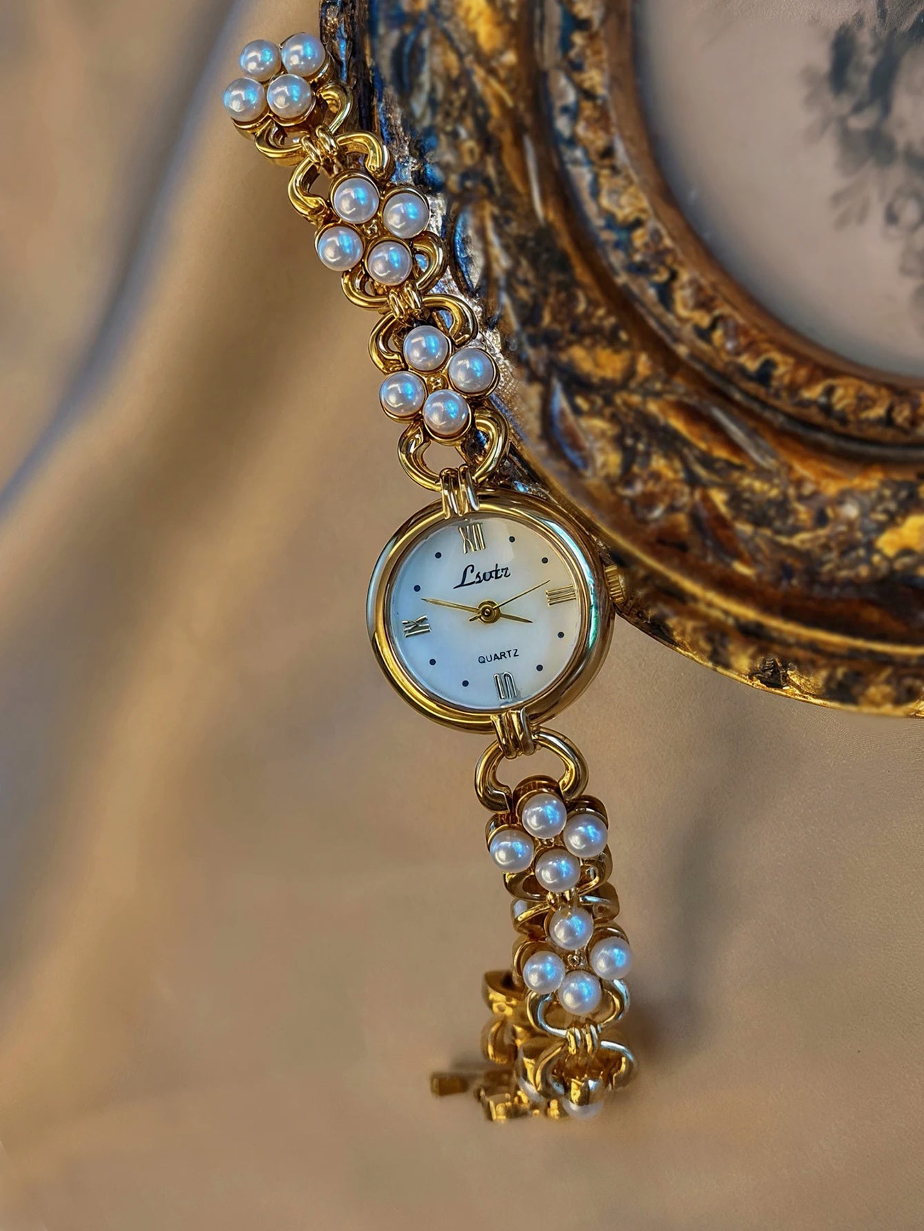 Watch Pearl Chain Bracelet Duo for Day and Evening - WO2MEN