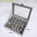 Refined Jewelry Display Organizer Box with Clear Lid - C