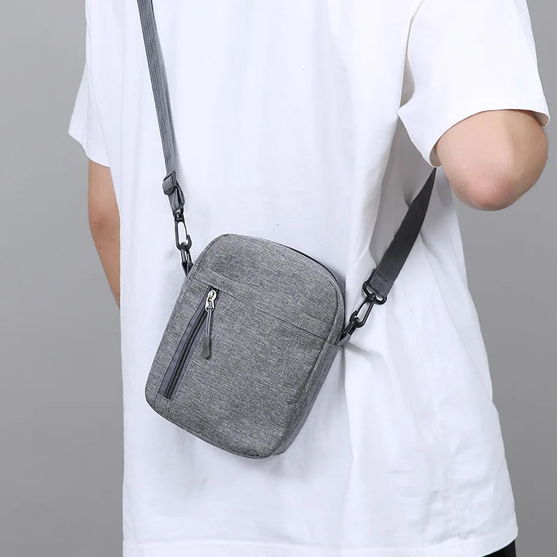 Shoulder Bag for Men with Front Pocket and Strap - X Xcm