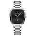 Watch Square Dial with Subdial for Everyday Elegance - Silver Black