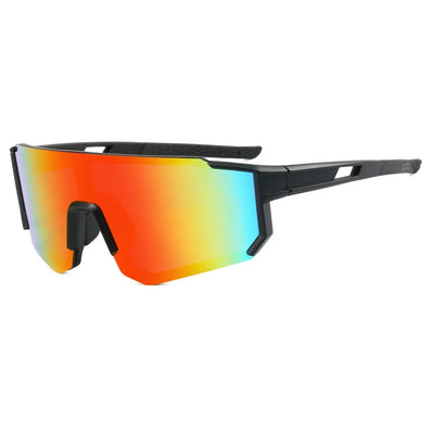 Sunglasses with Mirrored Lens for Cycling and Outdoors - One