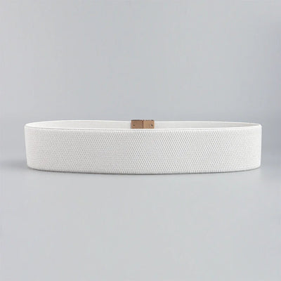 Geometric Pattern Belt with Bar Buckle Accessory