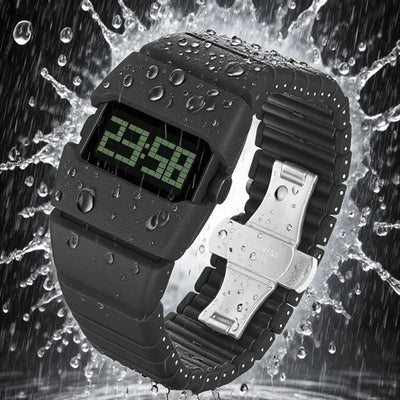 LED Digital Wristwatch Stopwatch Shock Resistant