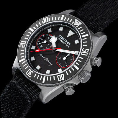 Chronograph Mechanical Wristwatch with Nylon Strap