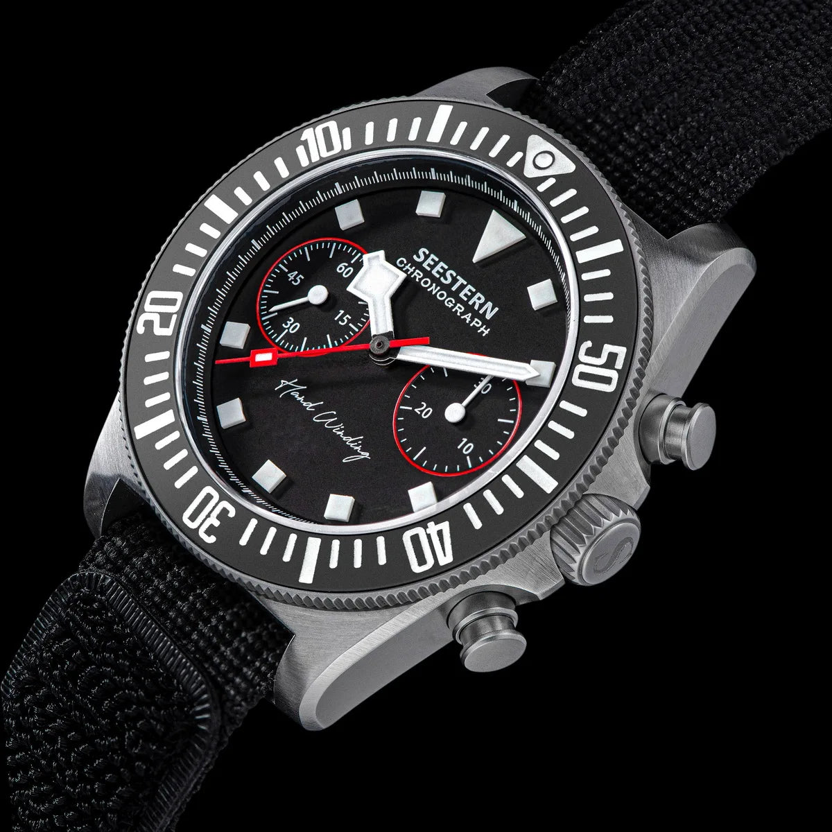 Chronograph Mechanical Wristwatch with Nylon Strap