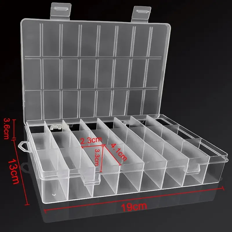 24 Grid Jewelry Display Organizer Box for Small Items