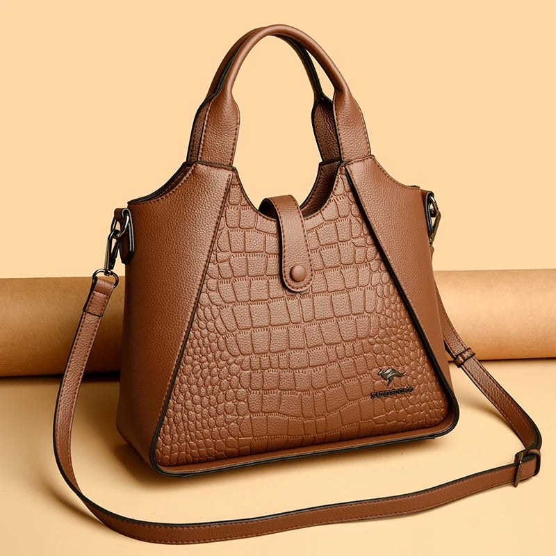 Structured Handbag with Top Handle and Removable Strap