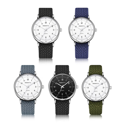 Casual Quartz Wristwatch with Simple Readable Dial
