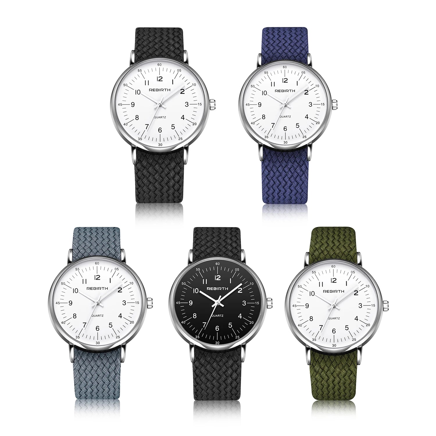 Casual Quartz Wristwatch with Simple Readable Dial