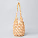 Bohemian Woven Handbag with Beaded Detailing Exclusive - Yellow