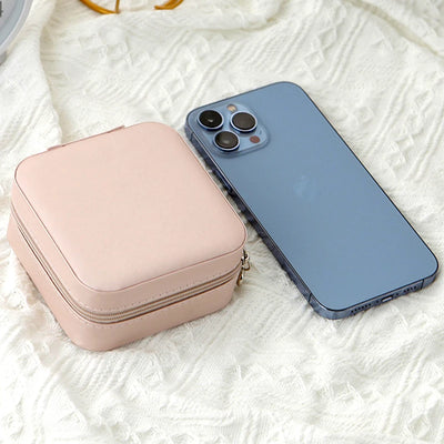 Travel Jewelry Case with Cushioned Compartments Inside