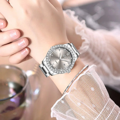 Elegant Womens Quartz Watch With Luminous Dial