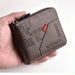 Compact Zip Around Coin Wallet With Card Slots Daily - Dark Brown