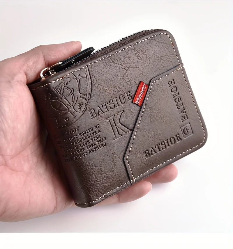 Classic PU Leather Men's Wallet – Short & Functional