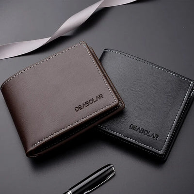 Folding Card Wallet with Slim Profile and Card Holder