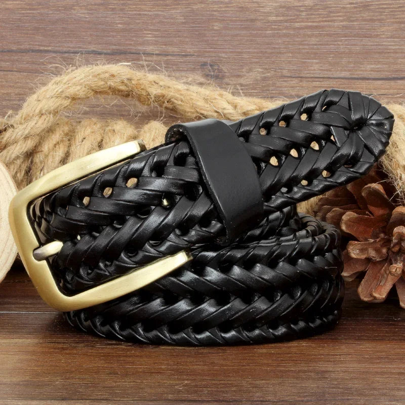 Belt Braided Strap Formal Accessory for Smart Casual Looks