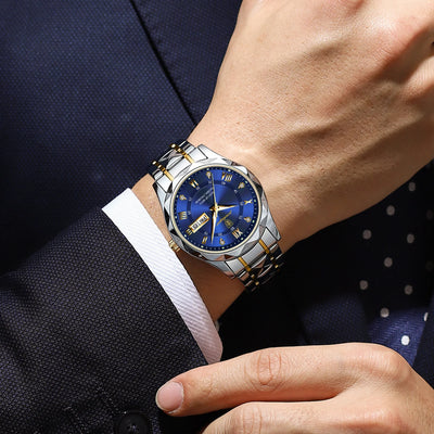 Artisan Dial Timepiece With Luminous Roman Indices Lux