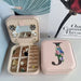 Jewellery Box with Travel Case and Alphabet Print - J