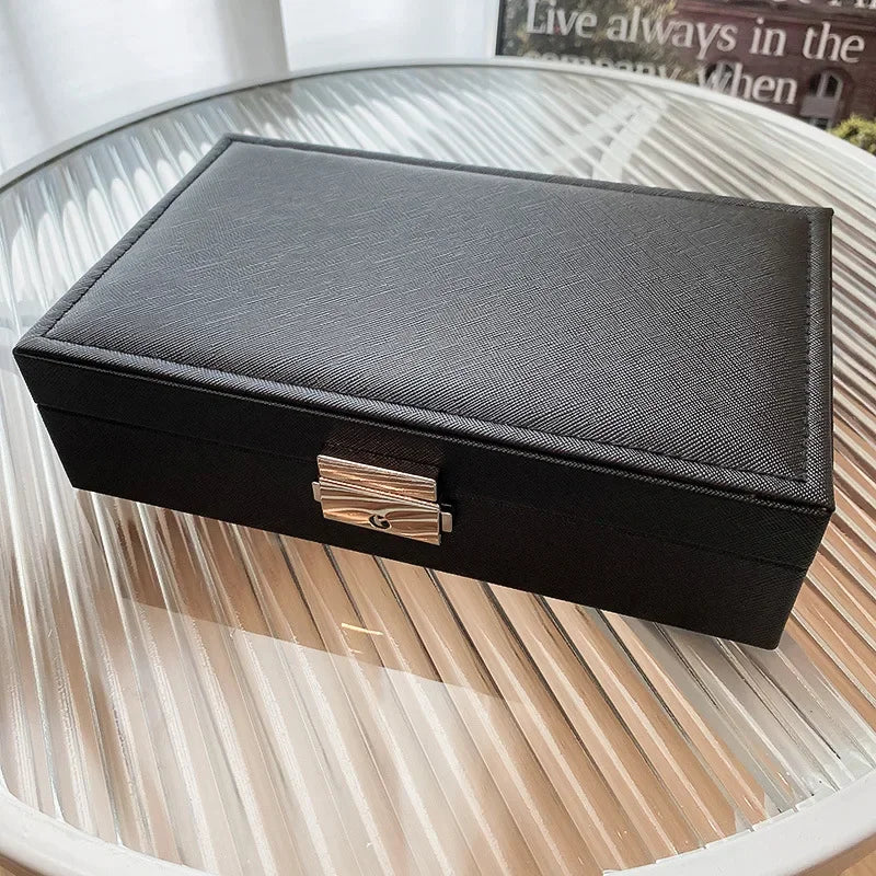 Large Jewellery Box with Lock and Compartments