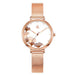 Ginkgo Bloom Watch with Floral Dial Accents Graceful - Rose Golden