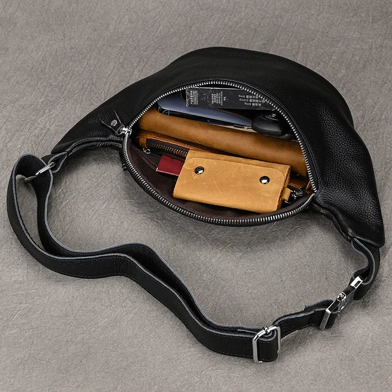 Waist Pack Belt Bag for Men Zippered Pouch Crossbody
