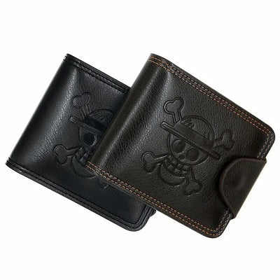 Skull Crest Bifold Wallet With Card Slot Organization