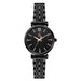 Watch Link Bracelet Timepiece With Crystal Markers Lux - Black