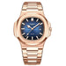 Elegant Quartz Wristwatch for Timeless Everyday Wear - Golden Blue