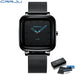 Square Mesh Dial Watch for Refined Everyday Timekeeping - Blue