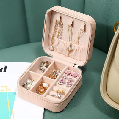 Portable Jewelry Box Travel Organizer Case Delicate - WO2MEN