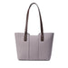 Refined Structured Day Tote for Office and Everyday Use - Grey
