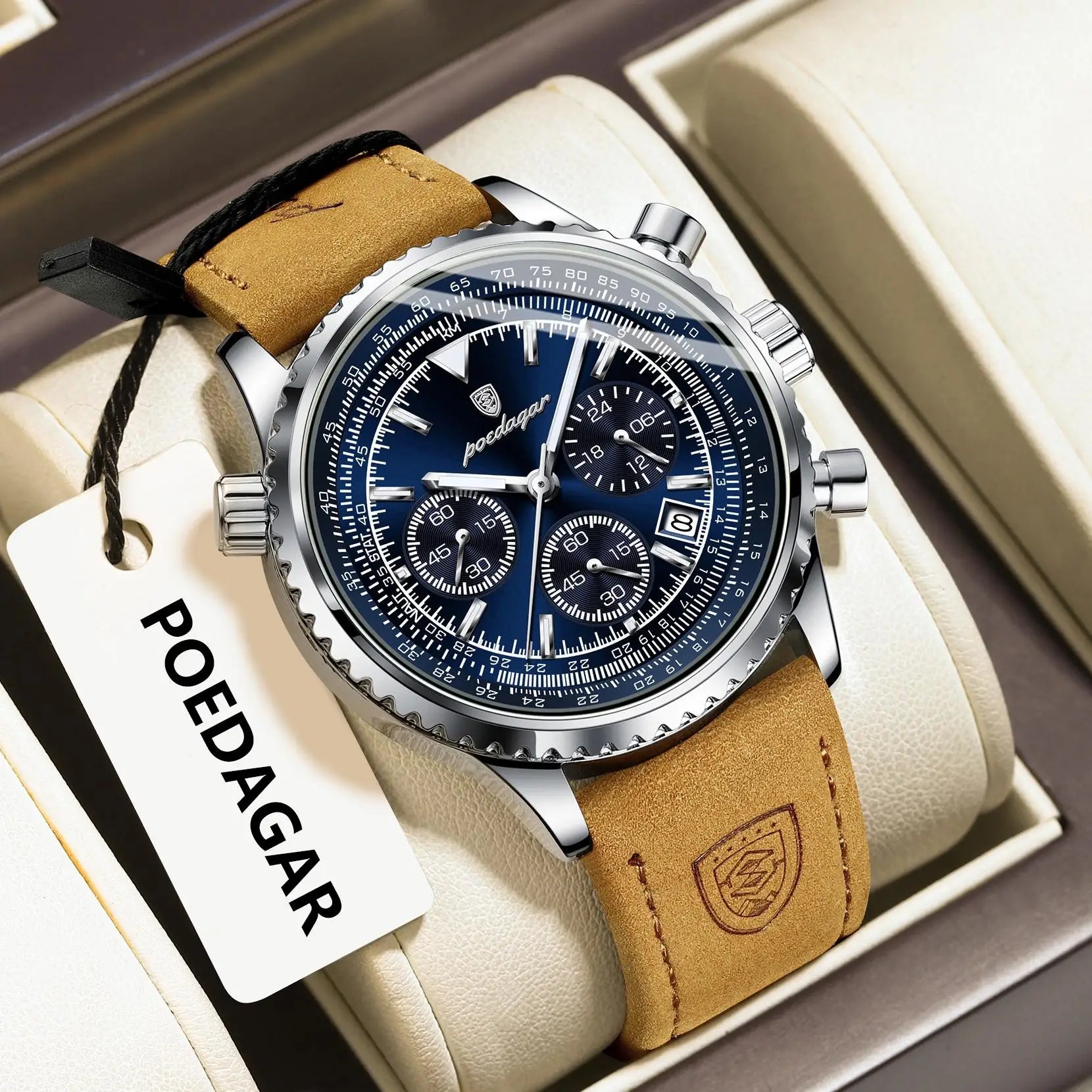 Wristwatch Chronograph Date Display Arabic Numerals