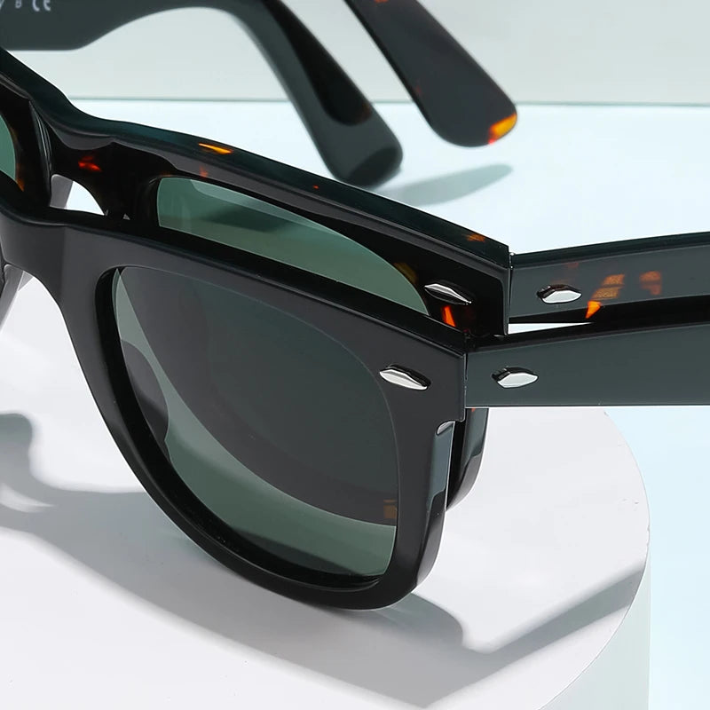 Sunglasses Acetate Frame Gradient Glass Lenses
