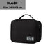 Compact Cable Organizer Bag for Travel On the Go Daily - Black