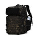 Mens 45L Molle Backpack for Outdoor Hiking Bottle Stand - Black