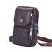 Crossbody Messenger Bag with Multi Pocket Compartments - Dark Coffee